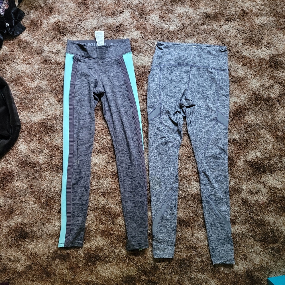 Xs leggings 2 pairs under Armour forever 21 gray